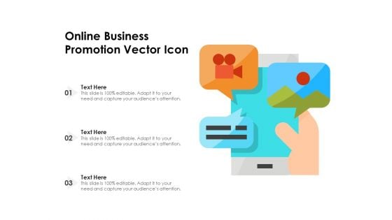 Online Business Promotion Vector Icon Ppt PowerPoint Presentation Icon Model PDF