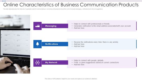 Online Characteristics Of Business Communication Products Elements PDF