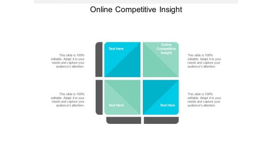 Online Competitive Insight Ppt PowerPoint Presentation Portfolio Themes Cpb