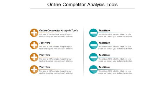 Online Competitor Analysis Tools Ppt PowerPoint Presentation Outline Inspiration Cpb