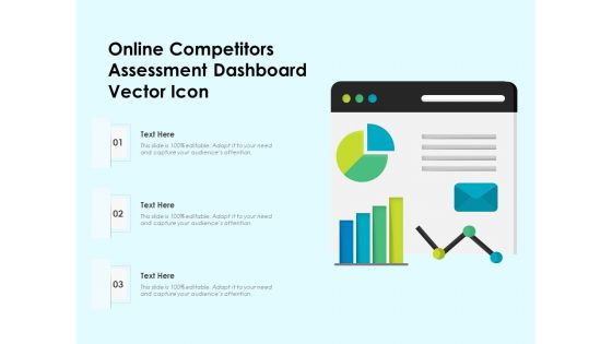 Online Competitors Assessment Dashboard Vector Icon Ppt PowerPoint Presentation Outline Layout Ideas PDF