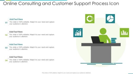 Online Consulting And Customer Support Process Icon Sample PDF