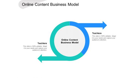 Online Content Business Model Ppt PowerPoint Presentation Show Microsoft Cpb