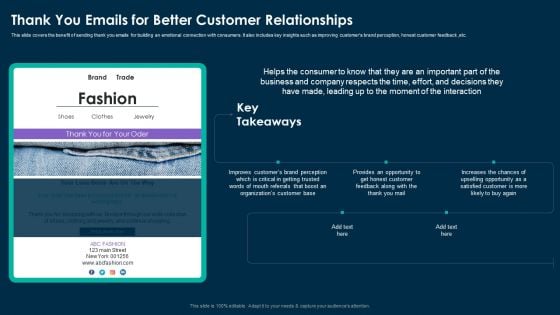 Online Customer Interaction Thank You Emails For Better Customer Relationships Guidelines PDF