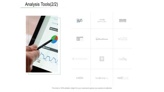 Online Distribution Services Analysis Tools Tool Ppt Model Icon PDF