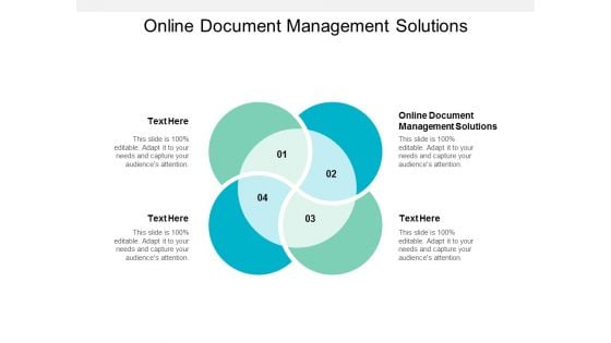 Online Document Management Solutions Ppt PowerPoint Presentation Pictures Influencers Cpb