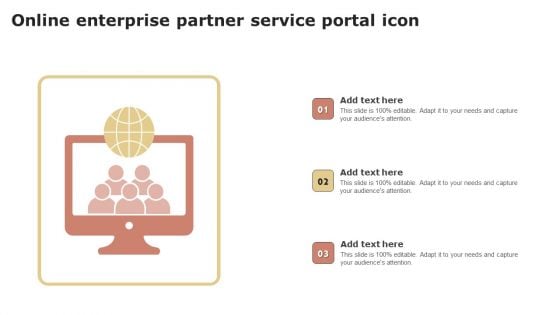 Online Enterprise Partner Service Portal Icon Themes PDF