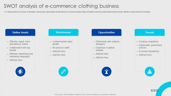 Online Fashion Firm Summary Swot Analysis Of E Commerce Clothing Business Designs PDF