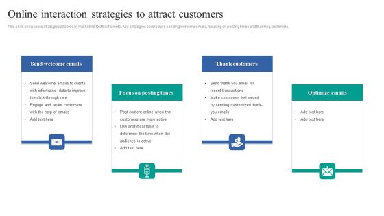 Online Interaction Strategies To Attract Customers Rules PDF
