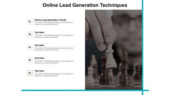 Online Lead Generation Techniques Ppt PowerPoint Presentation Professional Infographics Cpb