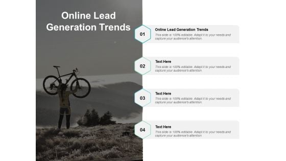 Online Lead Generation Trends Ppt PowerPoint Presentation Show Skills Cpb