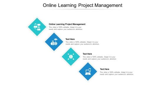 Online Learning Project Management Ppt PowerPoint Presentation Pictures Introduction Cpb