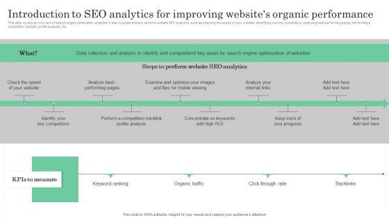 Online Marketing Analytics To Enhance Business Growth Introduction To Seo Analytics For Improving Websites Ideas PDF Online Marketing Analytics To Enhance Business Growth Introduction To Seo Analytics For Improving Websites Ideas PDF
