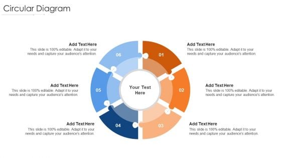 Online Marketing Approach And Execution Circular Diagram Professional PDF