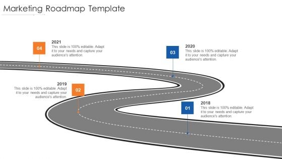 Online Marketing Approach And Execution Marketing Roadmap Template Professional PDF