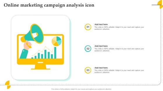 Online Marketing Campaign Analysis Icon Portrait PDF