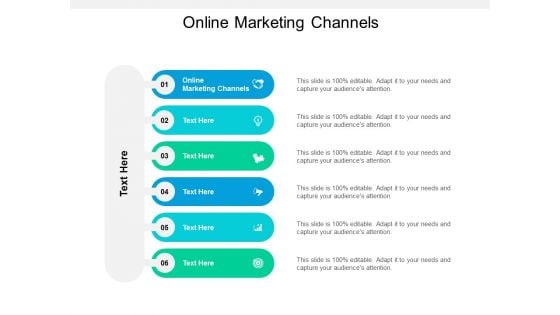 Online Marketing Channels Ppt PowerPoint Presentation Professional Tips Cpb