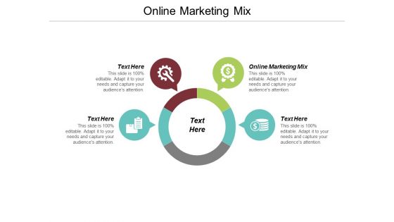 Online Marketing Mix Ppt PowerPoint Presentation Visual Aids Infographic Template Cpb