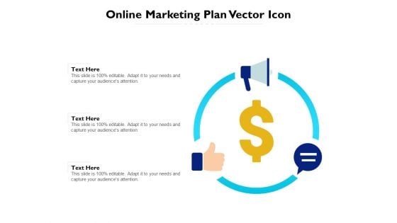 Online Marketing Plan Vector Icon Ppt PowerPoint Presentation Icon Deck PDF