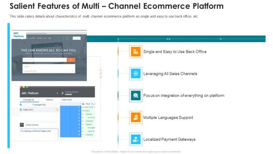 Online Marketing Platform Salient Features Of Multi Channel Ecommerce Platform Microsoft PDF