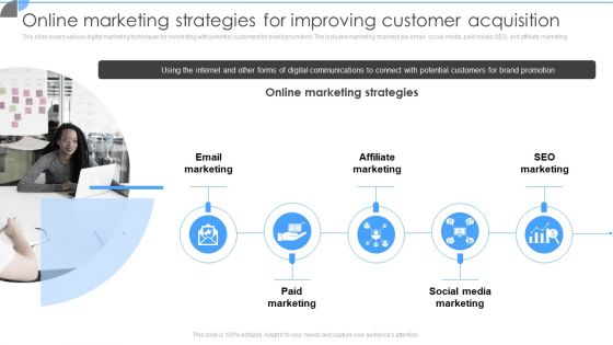 Online Marketing Strategies For Improving Customer Acquisition Demonstration PDF