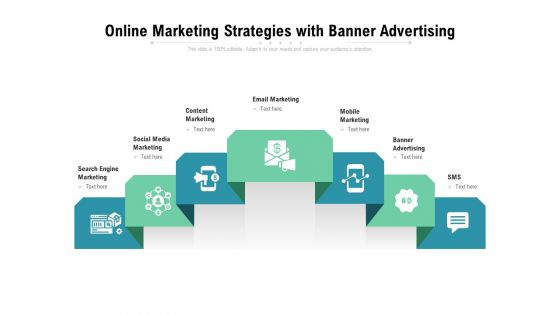 Online Marketing Strategies With Banner Advertising Ppt PowerPoint Presentation Inspiration Graphics Download PDF