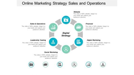 Online Marketing Strategy Sales And Operations Ppt Powerpoint Presentation Styles Maker