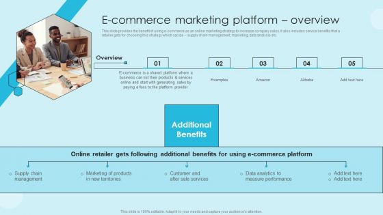 Online Marketing Techniques For Acquiring Clients Ecommerce Marketing Platform Overview Diagrams PDF