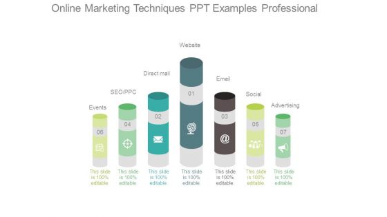 Online Marketing Techniques Ppt Examples Professional