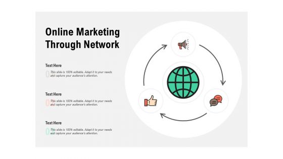 Online Marketing Through Network Ppt PowerPoint Presentation Icon Graphics Example