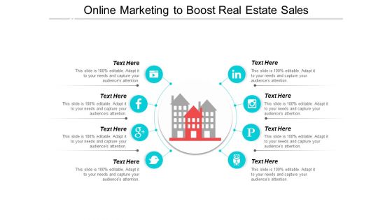 Online Marketing To Boost Real Estate Sales Ppt PowerPoint Presentation Show Graphics