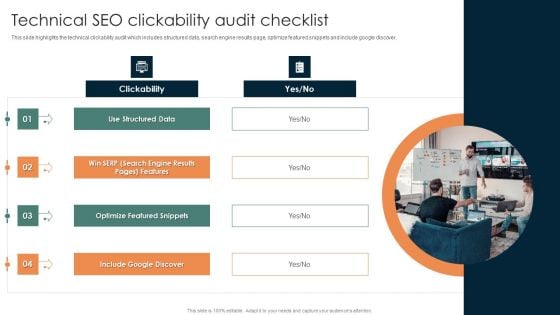 Online Mechanism For Site Technical SEO Clickability Audit Checklist Ideas PDF