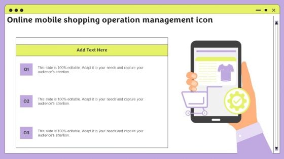 Online Mobile Shopping Operation Management Icon Rules PDF