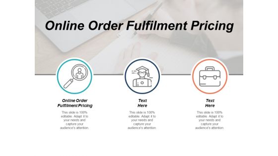 Online Order Fulfilment Pricing Ppt PowerPoint Presentation Professional Format Ideas Cpb