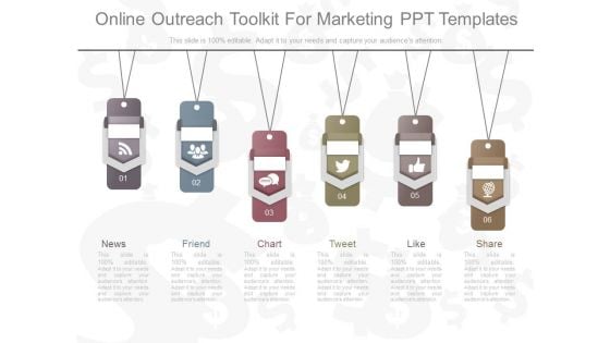 Online Outreach Toolkit For Marketing Ppt Templates