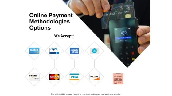 Online Payment Methodologies Options Ppt PowerPoint Presentation Outline Sample