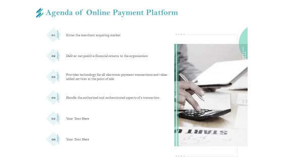 Online Payment Platform Agenda Of Online Payment Platform Topics PDF