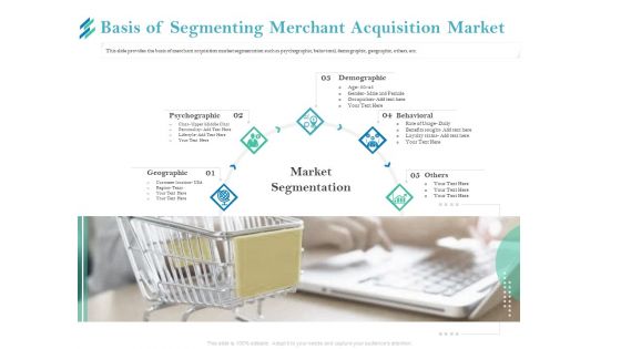 Online Payment Platform Basis Of Segmenting Merchant Acquisition Market Brochure PDF