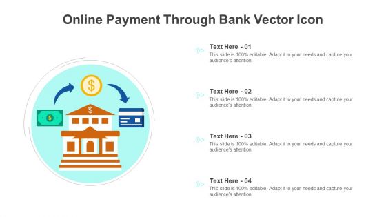 Online Payment Through Bank Vector Icon Ppt PowerPoint Presentation Icon Background Images PDF