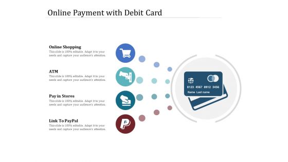 Online Payment With Debit Card Ppt PowerPoint Presentation Gallery Smartart PDF