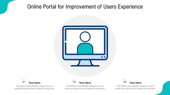 Online Portal For Improvement Of Users Experience Ppt PowerPoint Presentation File Guidelines PDF