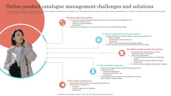 Online Product Catalogue Management Challenges And Solutions Brochure PDF