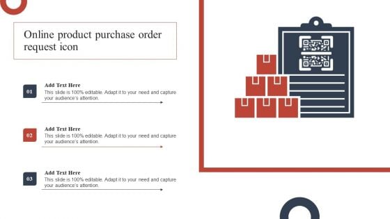 Online Product Purchase Order Request Icon Structure PDF