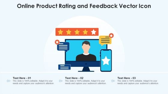 Online Product Rating And Feedback Vector Icon Ppt PowerPoint Presentation Gallery Aids PDF