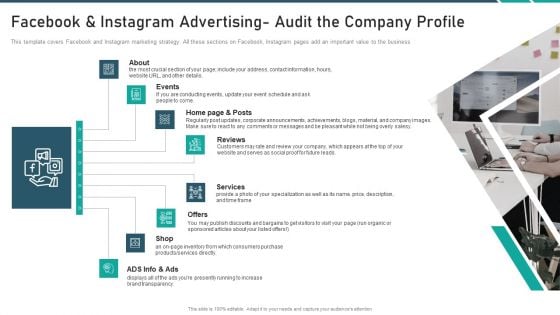 Online Promotion Playbook Facebook And Instagram Advertising Audit Microsoft PDF