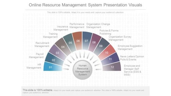 Online Resource Management System Presentation Visuals