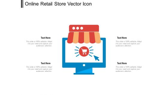 Online Retail Store Vector Icon Ppt PowerPoint Presentation Gallery Designs Download PDF