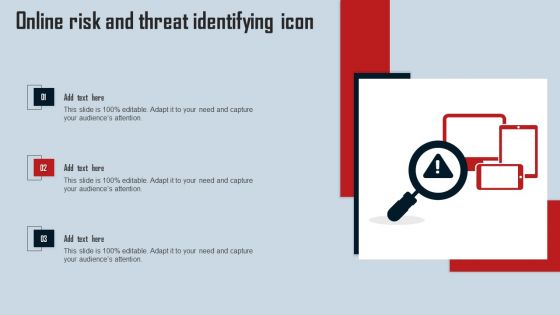 Online Risk And Threat Identifying Icon Ideas PDF