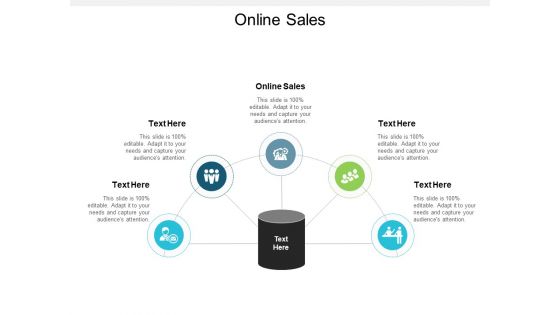 Online Sales Ppt PowerPoint Presentation Visual Aids Icon Cpb