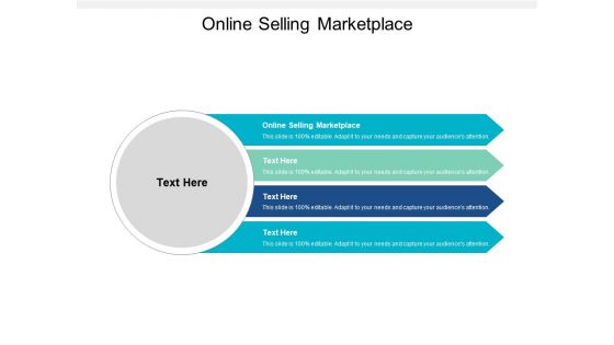 Online Selling Marketplace Ppt PowerPoint Presentation Infographics Elements Cpb